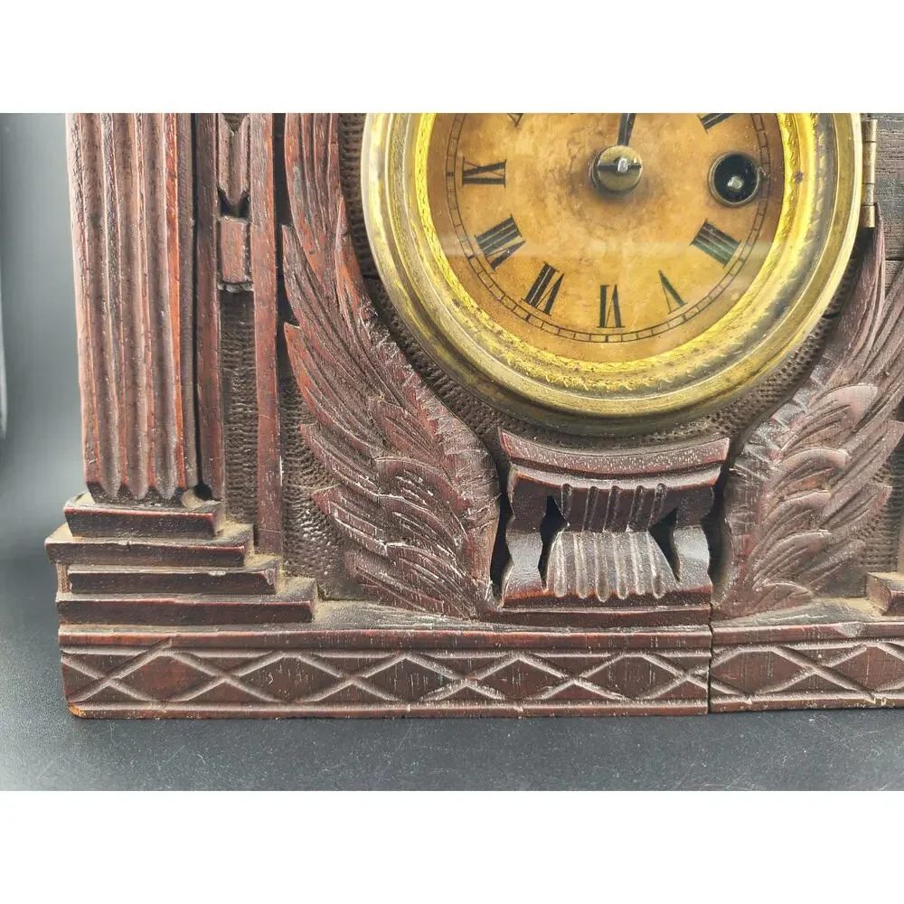 Antique 1867 John Haley Bellamy Masonic Clock Niles Ward & Co Charlestown MA